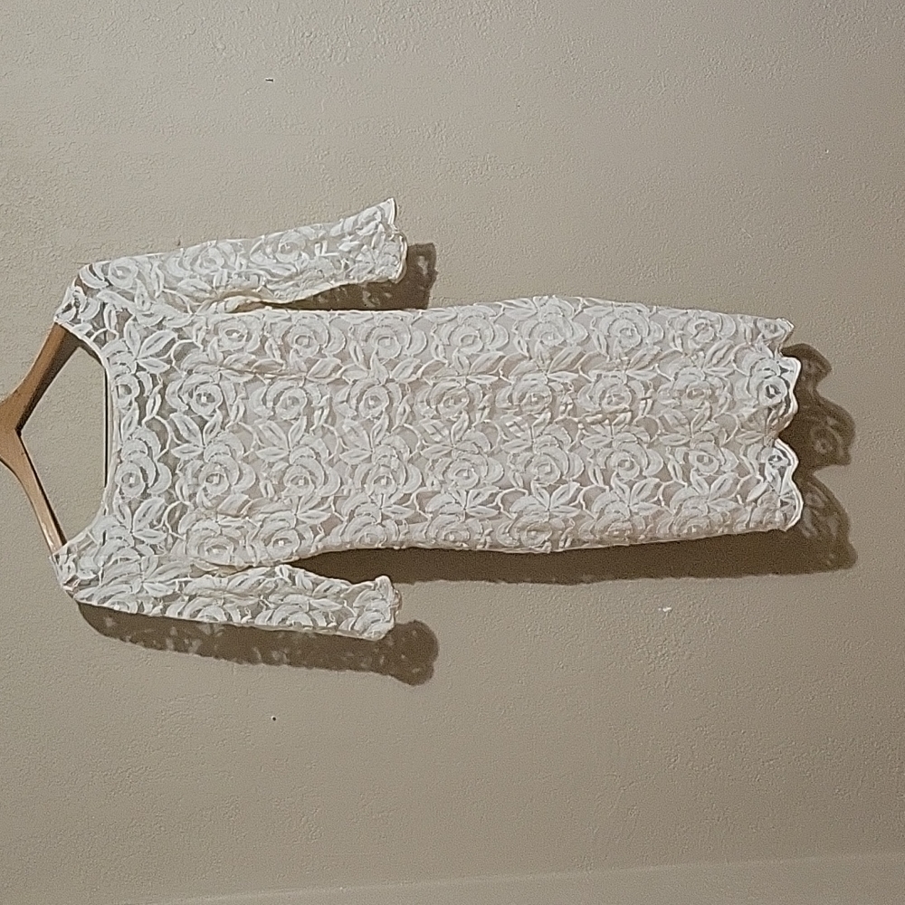Cream evening gown